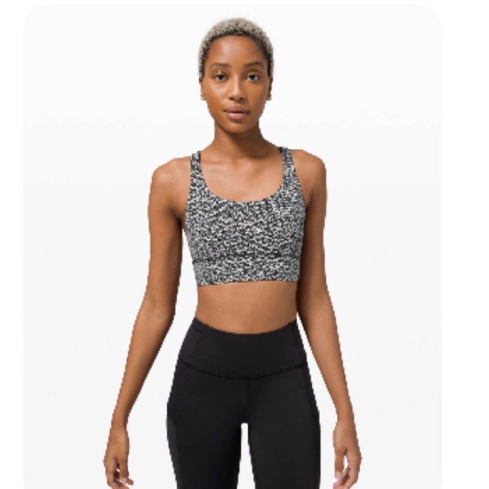 Lululemon Athletica Black and White Sports Bra Intimates